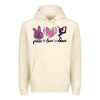 Sandshell peace love dance Premium Hoodie - MaliasSmallBusiness