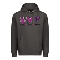 Smoke peace love dance Premium Hoodie - MaliasSmallBusiness