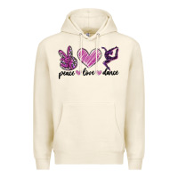 Tofu peace love dance Premium Hoodie - MaliasSmallBusiness