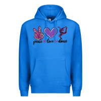 True Royal peace love dance Premium Hoodie - MaliasSmallBusiness