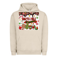 Pigment French Oak North Pole Hot Chocolate christmas Urban Hoodie - MaliasSmallBusiness