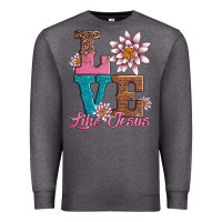 Charcoal Heather valentines day love like jesus Premium Sweatshirt - AdoDesignShop