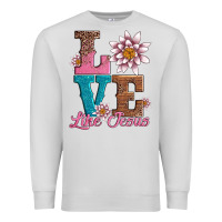 Dove Grey valentines day love like jesus Premium Sweatshirt - AdoDesignShop