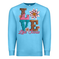 Ocean Blue valentines day love like jesus Premium Sweatshirt - AdoDesignShop