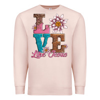 Pale Pink valentines day love like jesus Premium Sweatshirt - AdoDesignShop