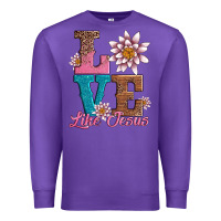 Purple valentines day love like jesus Premium Sweatshirt - AdoDesignShop