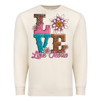 Sandshell valentines day love like jesus Premium Sweatshirt - AdoDesignShop
