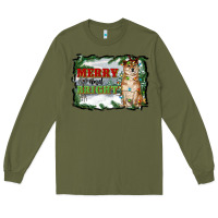 Army Green merry and bright shiba inu Long Sleeve Tee - RanaPortraitStore