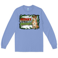 Colony Blue merry and bright shiba inu Long Sleeve Tee - RanaPortraitStore