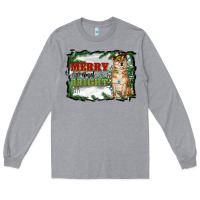 Heather Grey merry and bright shiba inu Long Sleeve Tee - RanaPortraitStore