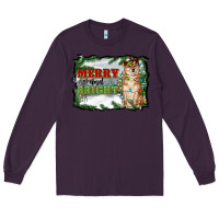 Plum merry and bright shiba inu Long Sleeve Tee - RanaPortraitStore
