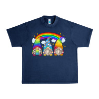 Navy rainbow gnomes Urban Heavy Tee - Zillion Design Studio