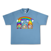 Pebble Blue rainbow gnomes Urban Heavy Tee - Zillion Design Studio