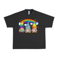 Pigment Black rainbow gnomes Urban Heavy Tee - Zillion Design Studio