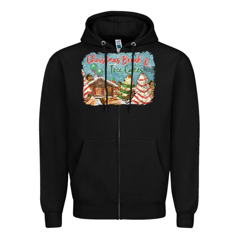 Christmas Break And Tree Cakes Zipper Hoodie by FaDigitalArtStudio | Teevron