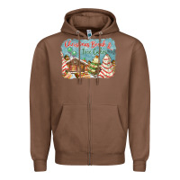 Chestnut christmas break and tree cakes Zipper Hoodie - FaDigitalArtStudio