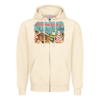 Sandshell christmas break and tree cakes Zipper Hoodie - FaDigitalArtStudio