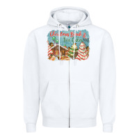 White christmas break and tree cakes Zipper Hoodie - FaDigitalArtStudio