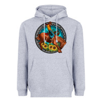 Heather Grey gemstone rodeo Heavyweight Hoodie - JahusDesignShop