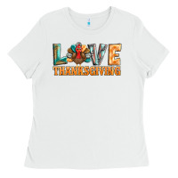 White love thanksgiving western turkey Ladies Tee - BarkalooDesign