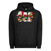 Pigment Black Christmas Wine Glasses Urban Hoodie - MaliasSmallBusiness