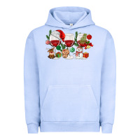 Pigment Grape Ice Christmas Wine Glasses Urban Hoodie - MaliasSmallBusiness