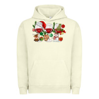 Pigment Pistachio Christmas Wine Glasses Urban Hoodie - MaliasSmallBusiness
