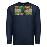 Navy pittbull license plate Premium Sweatshirt - Artiststas