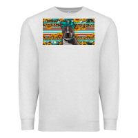 Oatmeal Heather pittbull license plate Premium Sweatshirt - Artiststas
