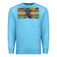 Ocean Blue pittbull license plate Premium Sweatshirt - Artiststas