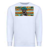 White pittbull license plate Premium Sweatshirt - Artiststas