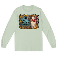 Matcha life is better with a shiba Long Sleeve Tee - RanaPortraitStore