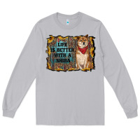 Moon Dust life is better with a shiba Long Sleeve Tee - RanaPortraitStore