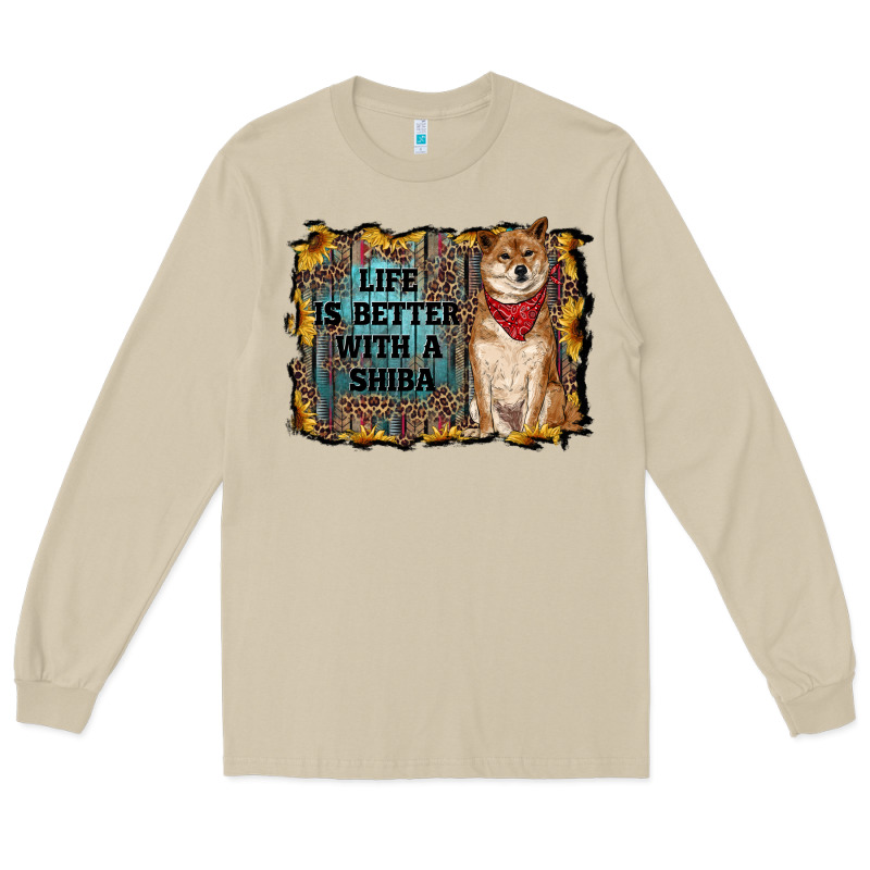 Life Is Better With A Shiba Long Sleeve Tee by RanaPortraitStore | Teevron