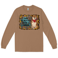 Toasted Coconut life is better with a shiba Long Sleeve Tee - RanaPortraitStore