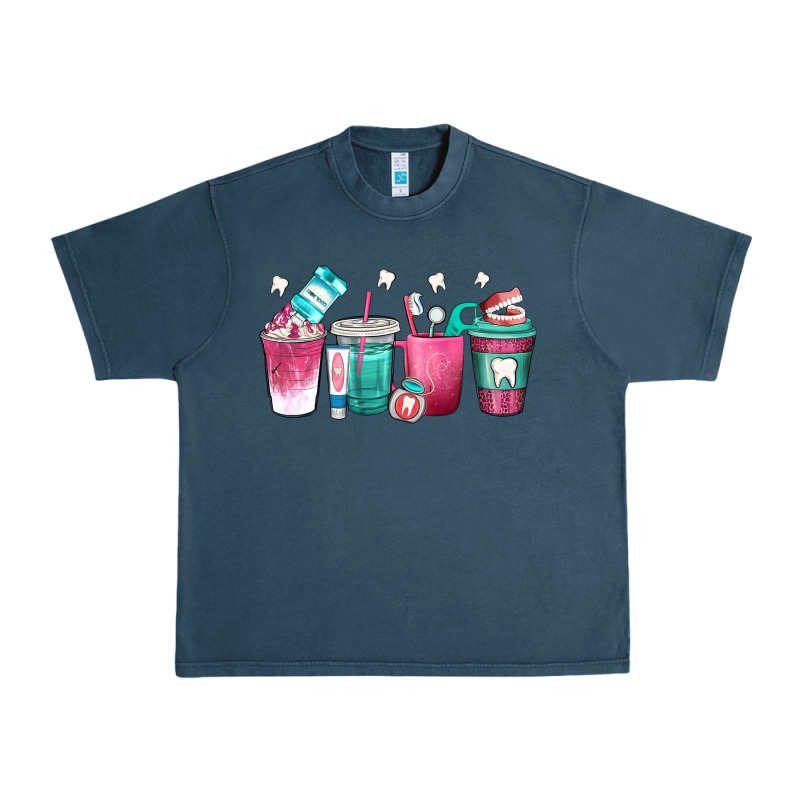 Dentist Coffee Cups Urban Heavy Tee by texasbilliewilder | Teevron