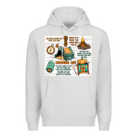 Dove Grey camping life Premium Hoodie - MaliasSmallBusiness