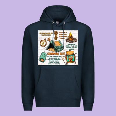Camping Life Premium Hoodie Designed By Maliassmallbusiness