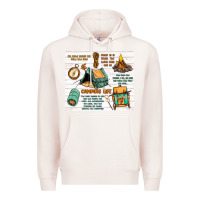 Pale Pink camping life Premium Hoodie - MaliasSmallBusiness