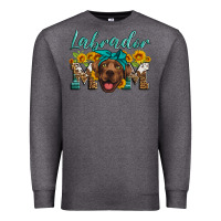 Charcoal Heather labrador mom Premium Sweatshirt - Artiststas