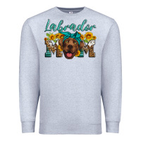 Heather Grey labrador mom Premium Sweatshirt - Artiststas