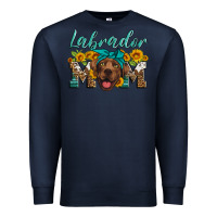 Navy labrador mom Premium Sweatshirt - Artiststas