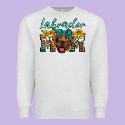 Labrador Mom Premium Sweatshirt Designed By Artiststas