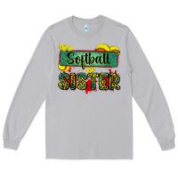Moon Dust softball sister with leopard Long Sleeve Tee - Zillion Design Studio