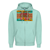 Seafoam sassy little soul  skinny metal can holder Zipper Hoodie - HRA Design Shop