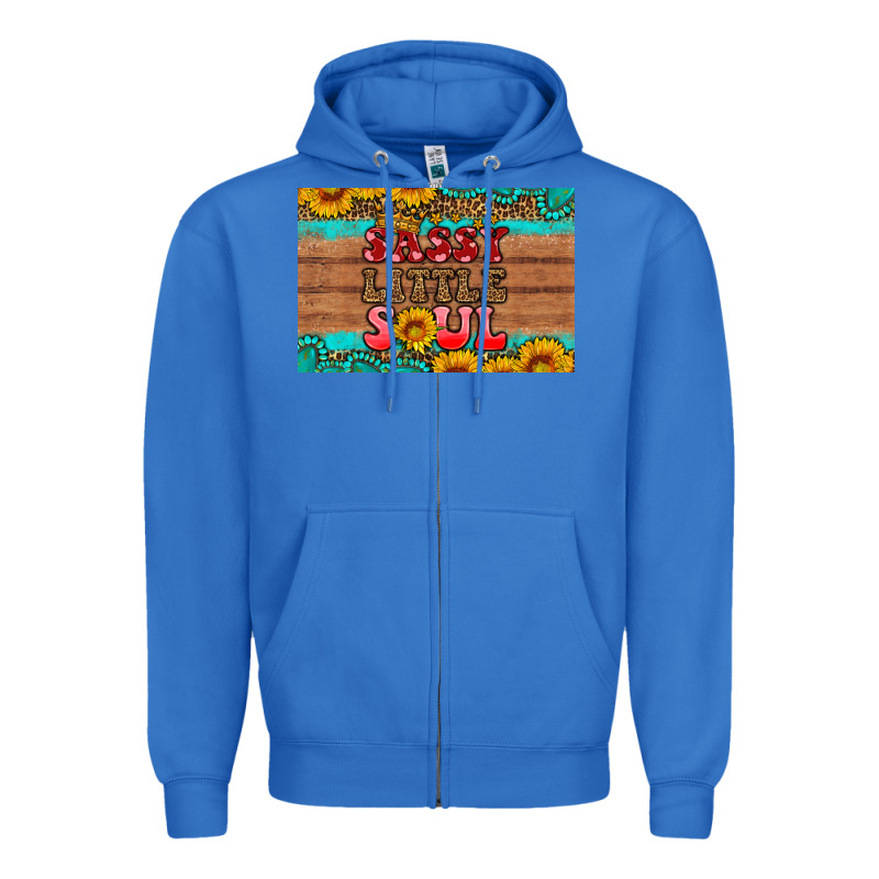 Sassy Little Soul  Skinny Metal Can Holder Zipper Hoodie by HRA Design Shop | Teevron