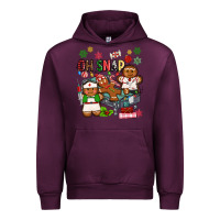 Mauve Wine oh snap christmas Urban Hoodie - MaliasSmallBusiness
