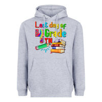 Heather Grey last day of fourth grade Heavyweight Hoodie - Artiststas