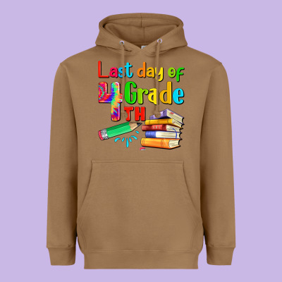 Last Day Of Fourth Grade Heavyweight Hoodie Designed By Artiststas
