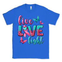 True Royal Live Love Fight Breast Cancer Classic Tee - texasbilliewilder